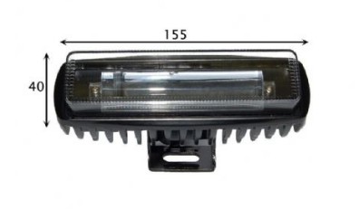 Fanale di sicurezza laterale 12/80V Rosso